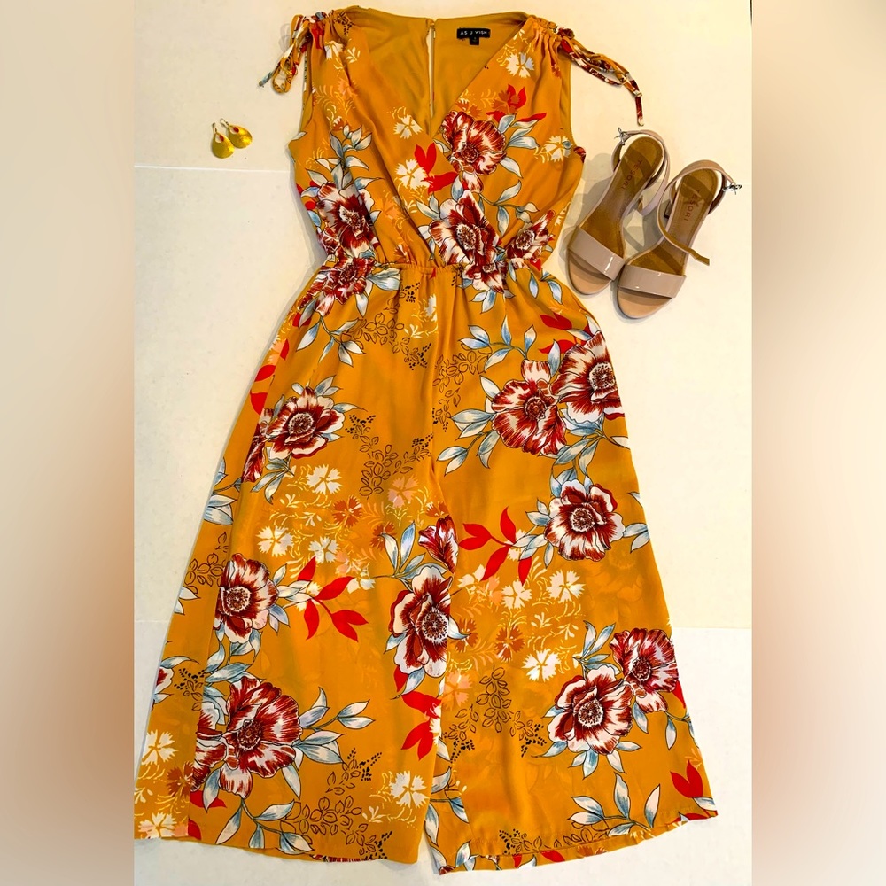Summer Yellow Romper